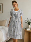 پیراهن عروسکی راحتی وارداتی نخی