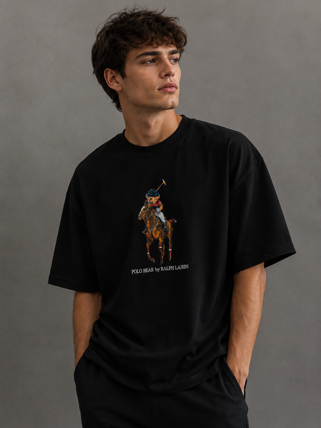 تیشرت باکسی polo تدی نخ پنبه
