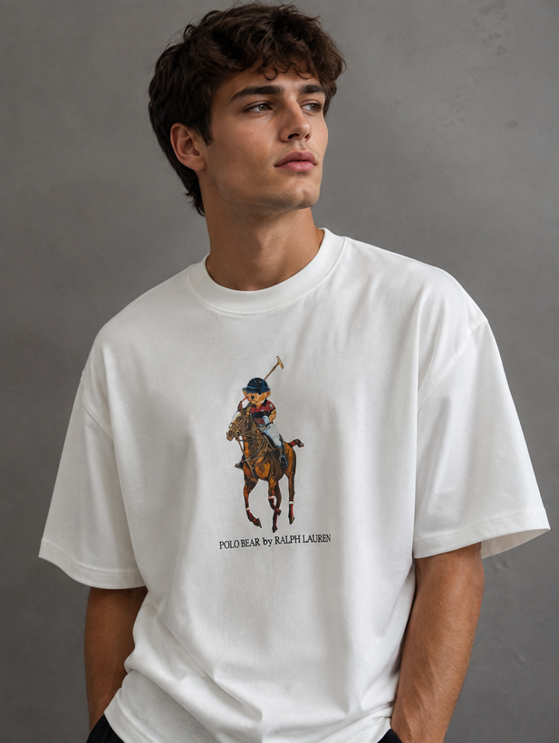 تیشرت باکسی polo تدی نخ پنبه