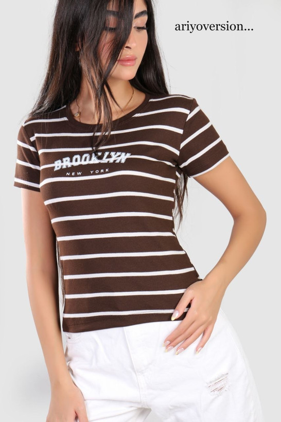 تیشرت راه راهBROOKLYN فانریپ