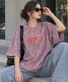 تیشرت باکسی spicy فلفلی نخ پنبه